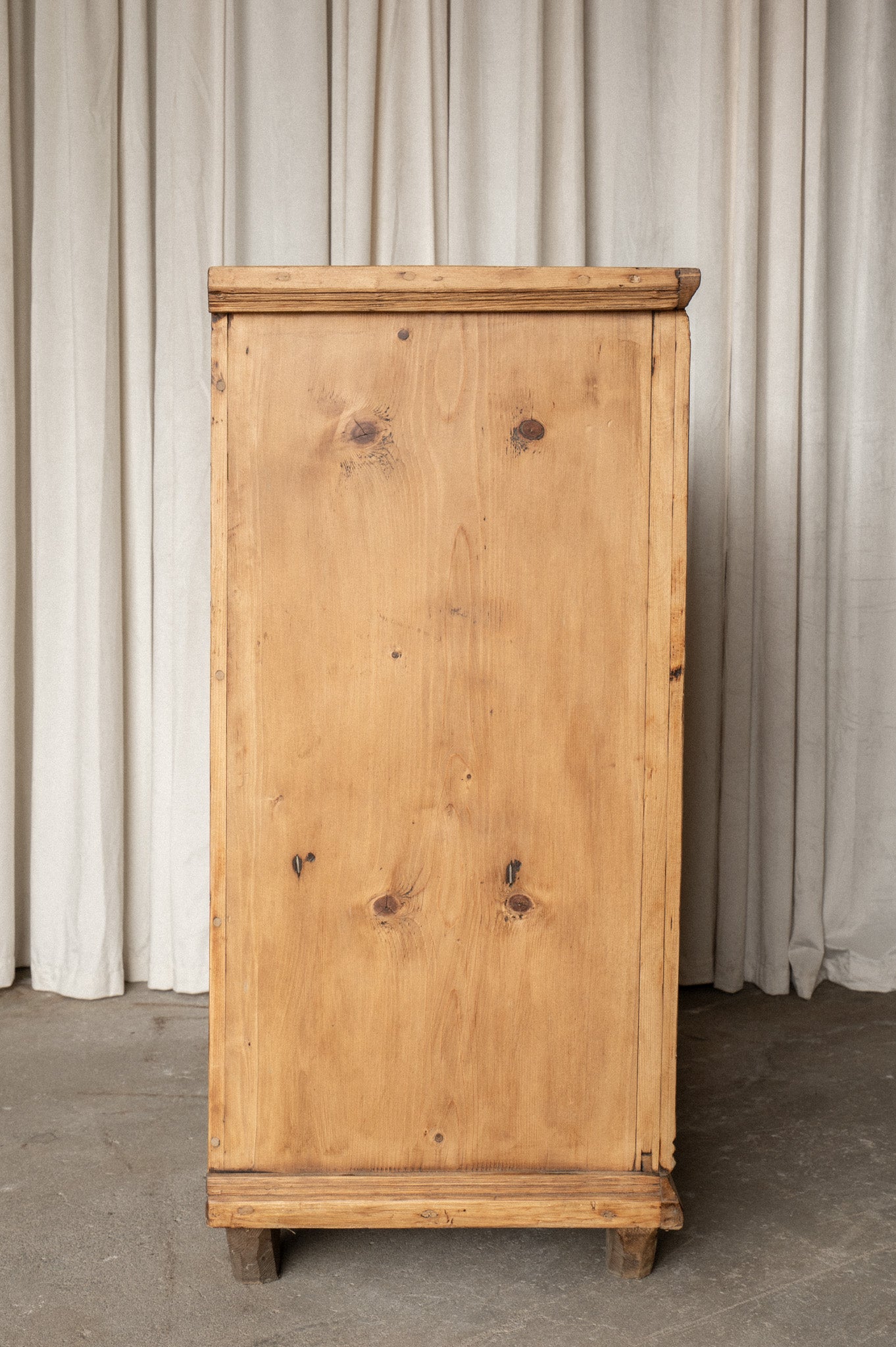 Antique Pine Storage Cabinet | 2 Door 2 Drawer - IDYLL MANOR
