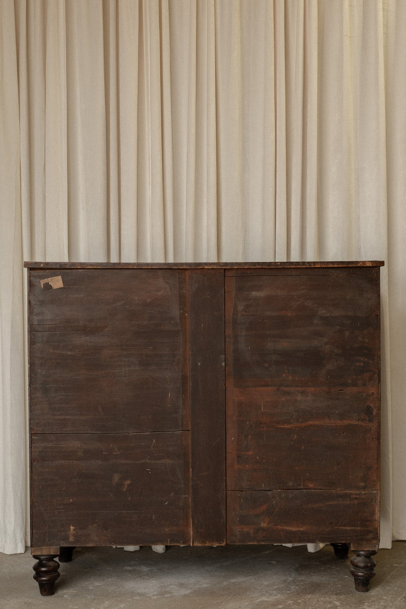 Victorian Mahogany Chest of Drawers | Antique 2 Over 3 Dresser with Carved Detail - IDYLL MANOR
