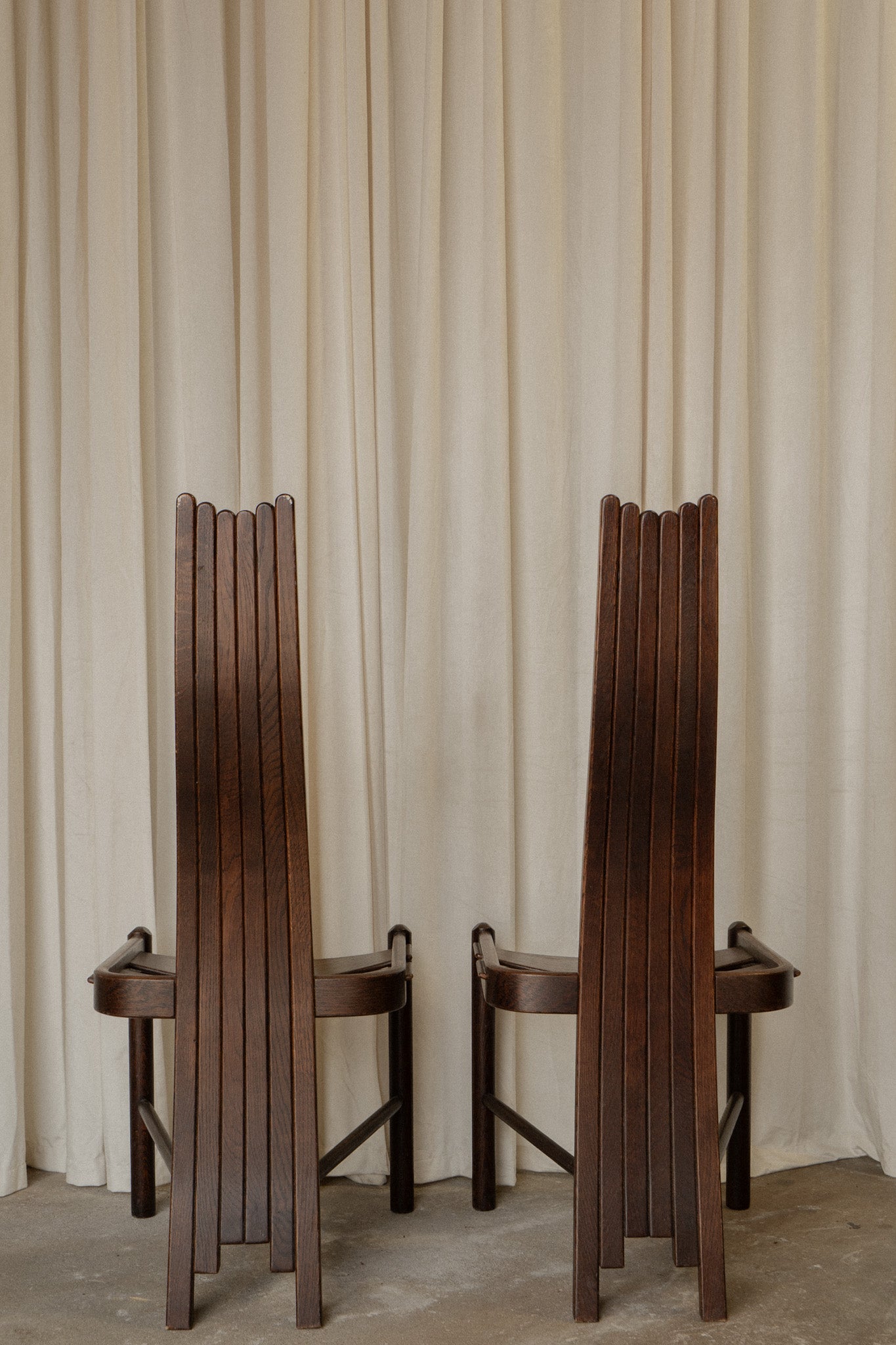 Brutalist Architectural Chairs | Set of 2 - IDYLL MANOR