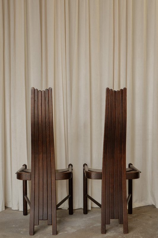 Brutalist Architectural Chairs | Set of 2 - IDYLL MANOR