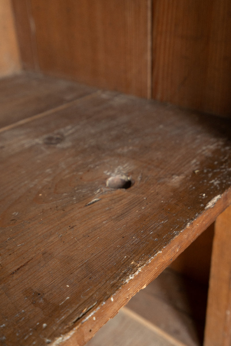 Pitch Pine School Cupboard | Arched Door Design - IDYLL MANOR