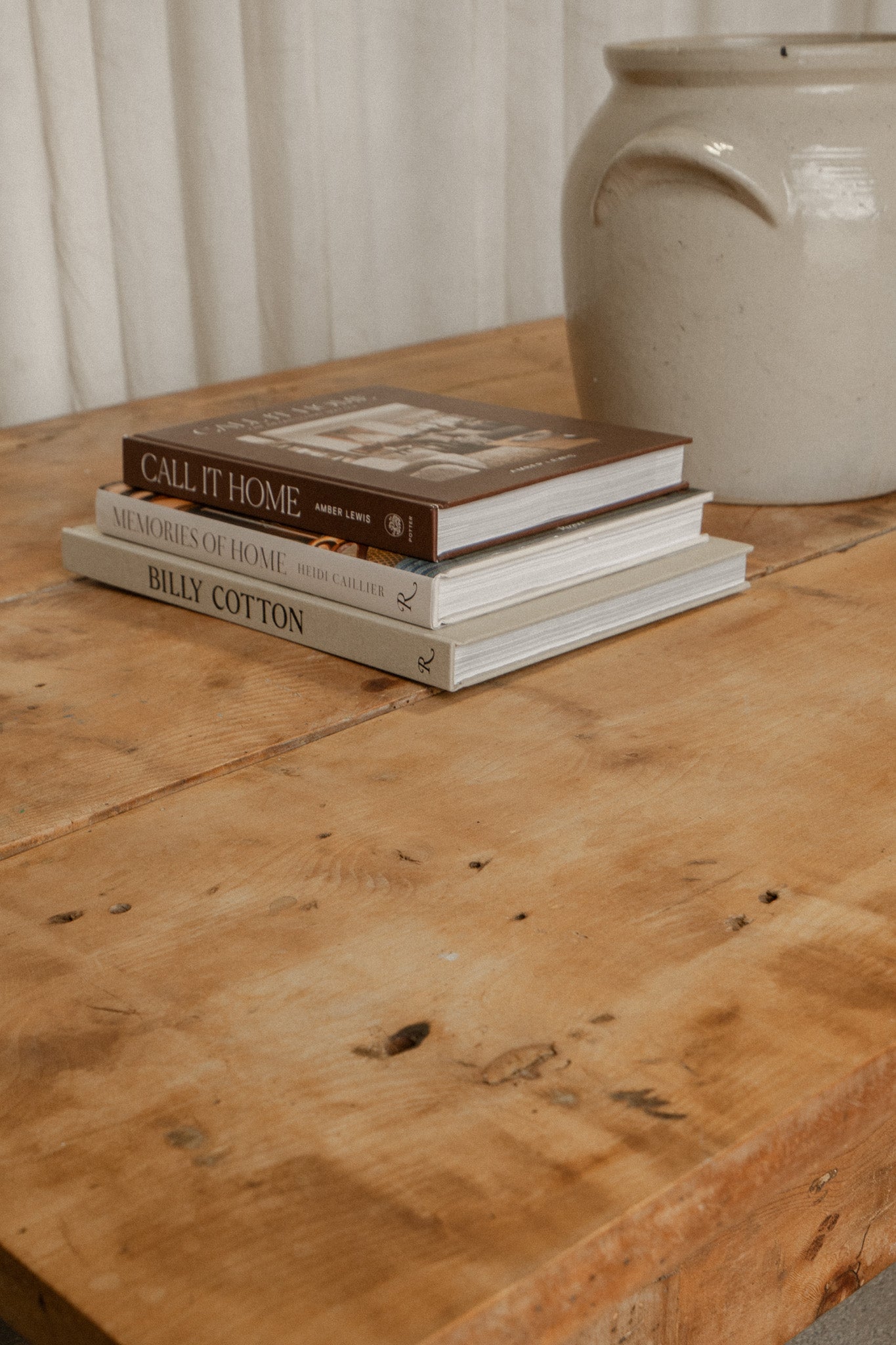 Large Antique Elm Coffee Table | Rustic European Center Table - IDYLL MANOR