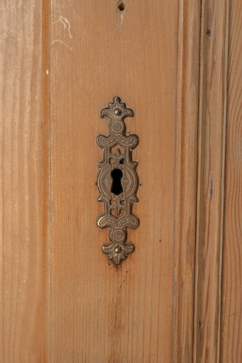 Petite Light Pine Armoire Cupboard - IDYLL MANOR