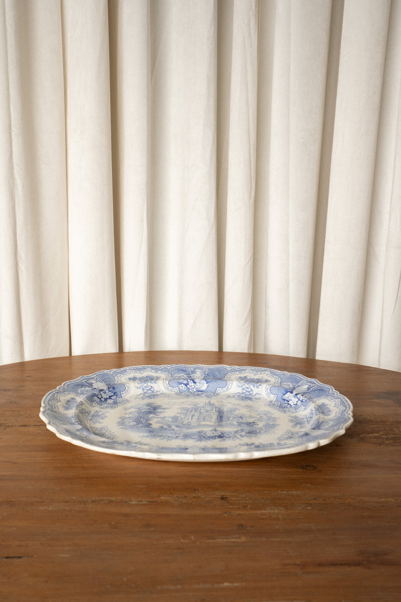 Large Victorian Serving Platter - IDYLL MANOR