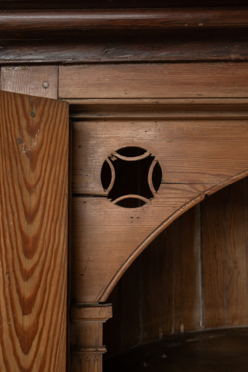 Rounded Corner Cabinet | Curved Back Cupboard - IDYLL MANOR
