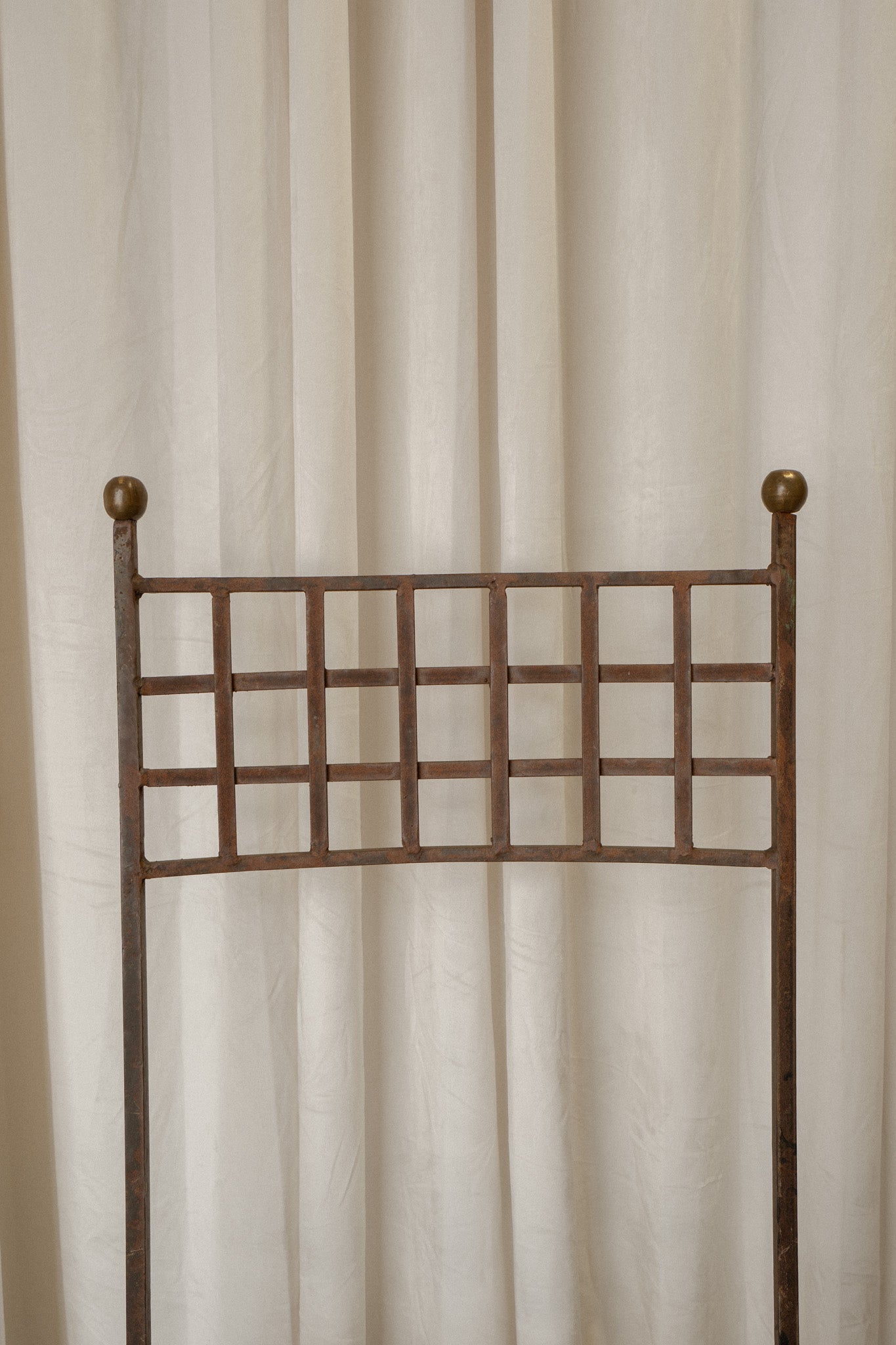 Large Spanish Iron Chairs | Pair of Architectural Metal Chairs - IDYLL MANOR