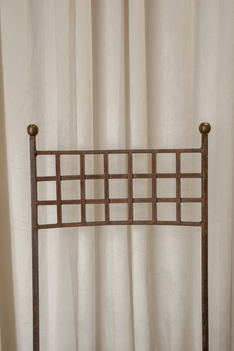 Large Spanish Iron Chairs | Pair of Architectural Metal Chairs - IDYLL MANOR
