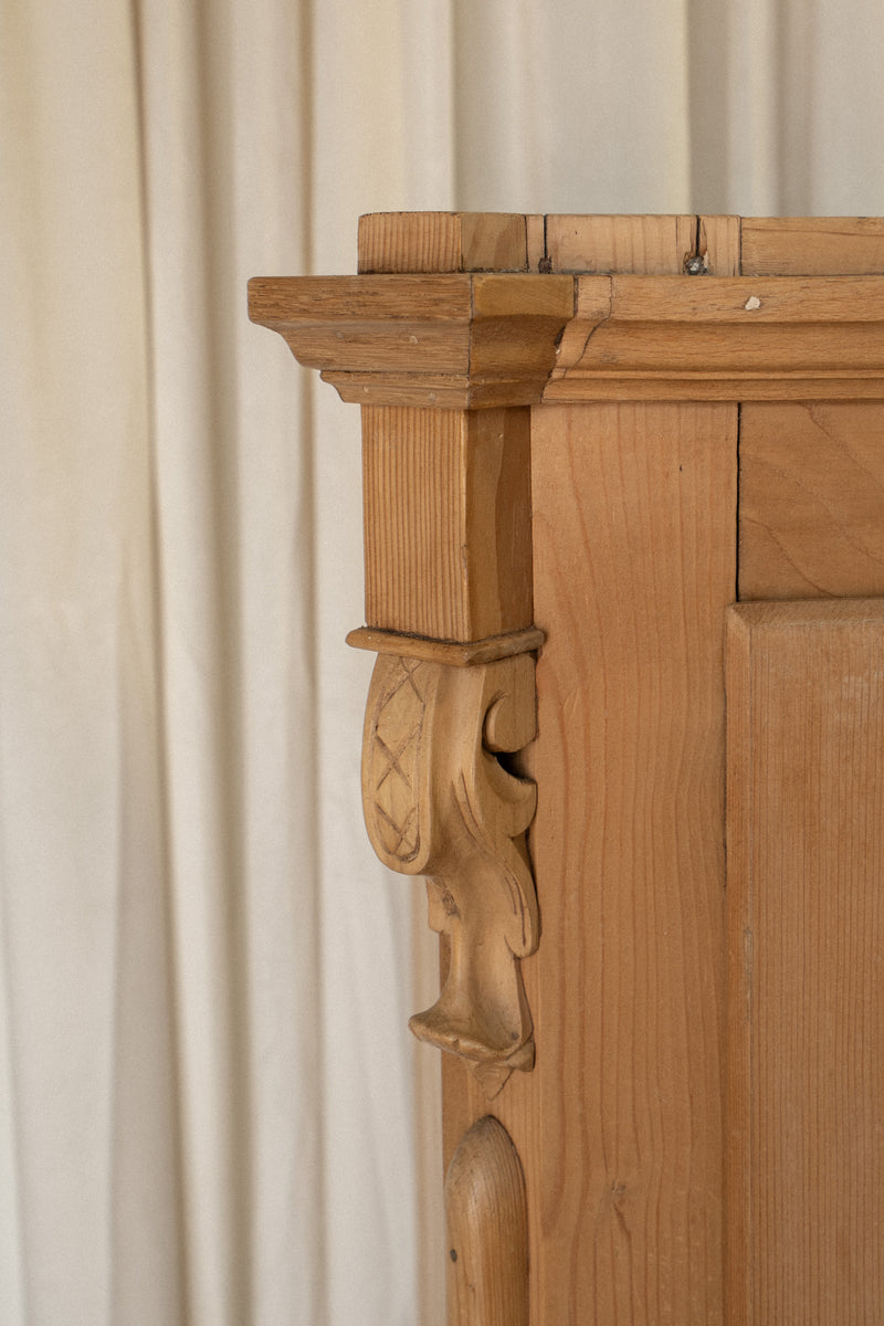 Petite Light Pine Armoire Cupboard - IDYLL MANOR
