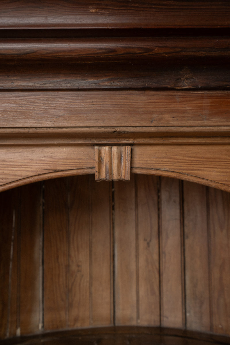 Rounded Corner Cabinet | Curved Back Cupboard - IDYLL MANOR
