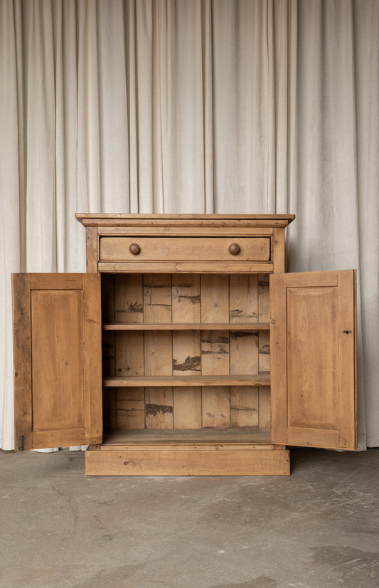 Antique Pine Cupboard | One Drawer Cabinet - IDYLL MANOR