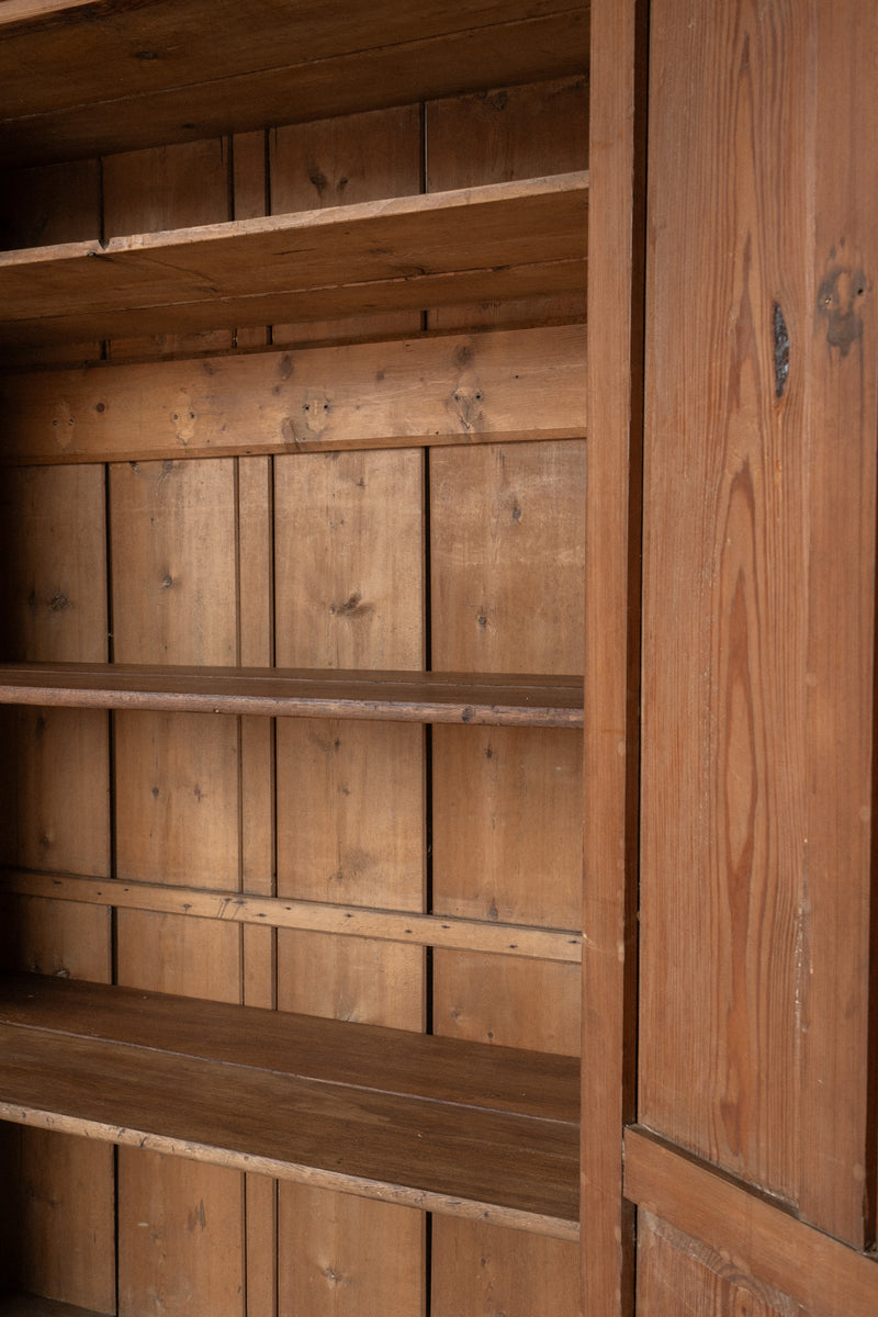 Pitch Pine School Cupboard | Arched Door Design - IDYLL MANOR