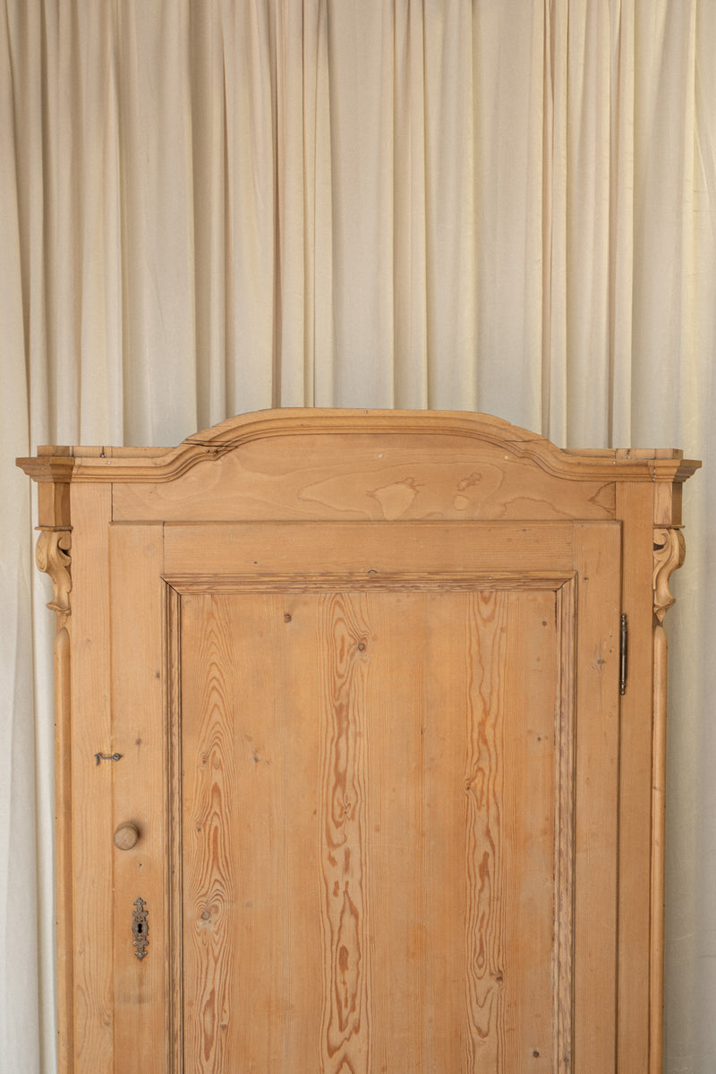 Petite Light Pine Armoire Cupboard - IDYLL MANOR