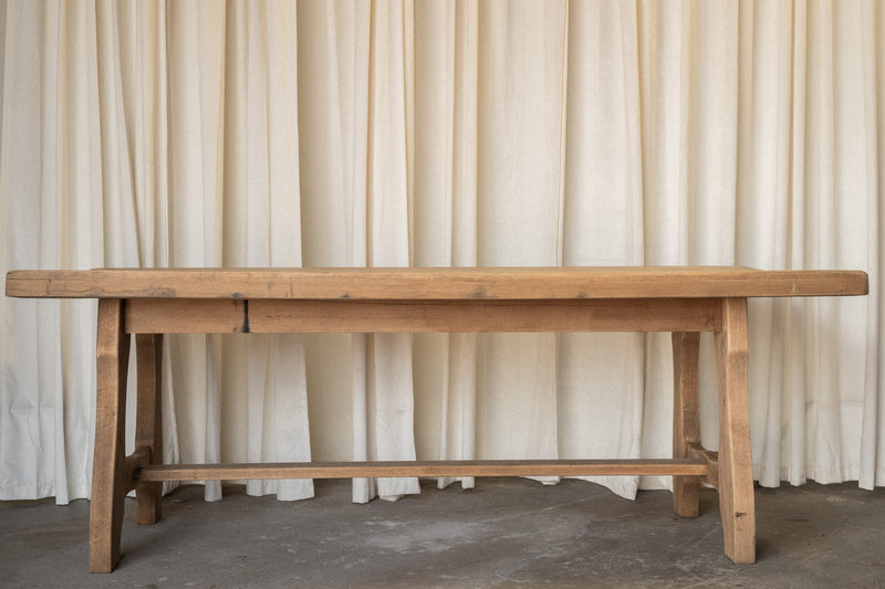 Large French Dining Table | Light Oak Farmhouse Table - IDYLL MANOR