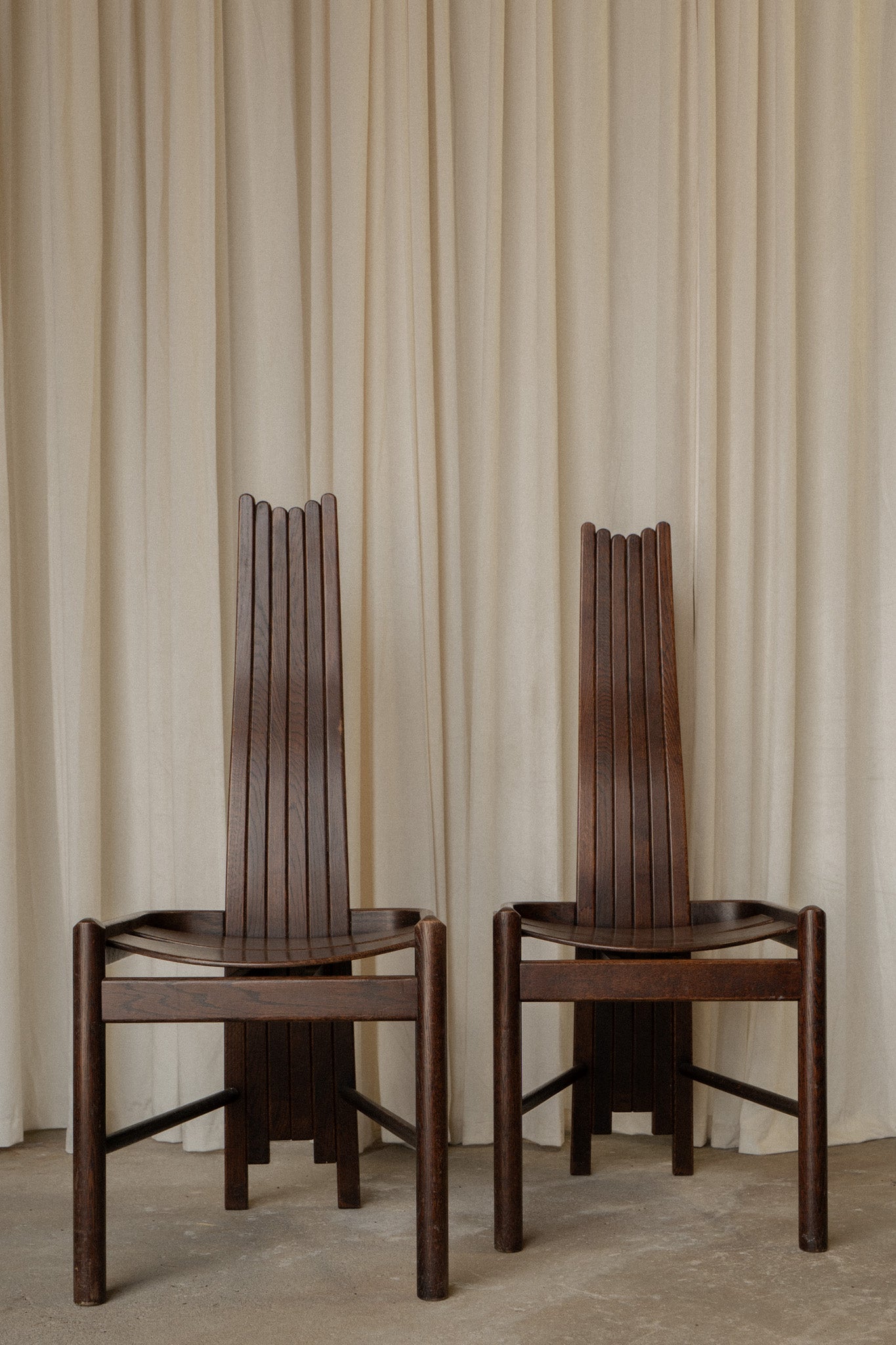 Brutalist Architectural Chairs | Set of 2 - IDYLL MANOR