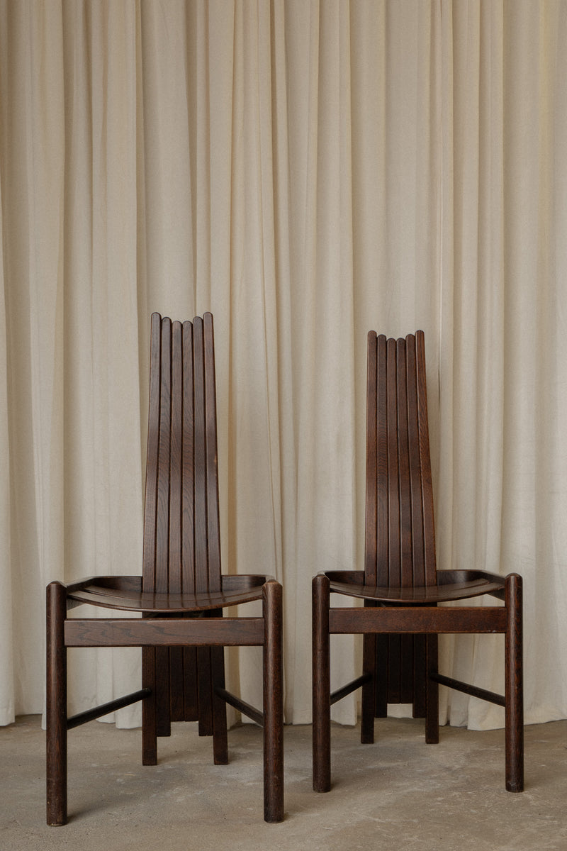 Brutalist Architectural Chairs | Set of 2 - IDYLL MANOR