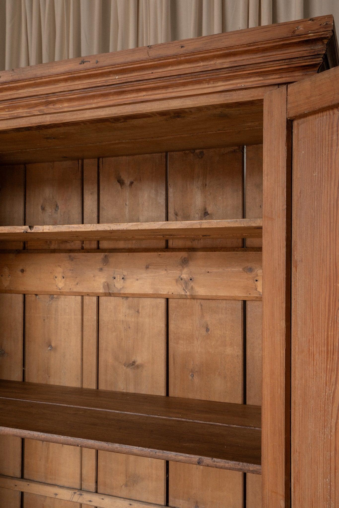 Pitch Pine School Cupboard | Arched Door Design - IDYLL MANOR