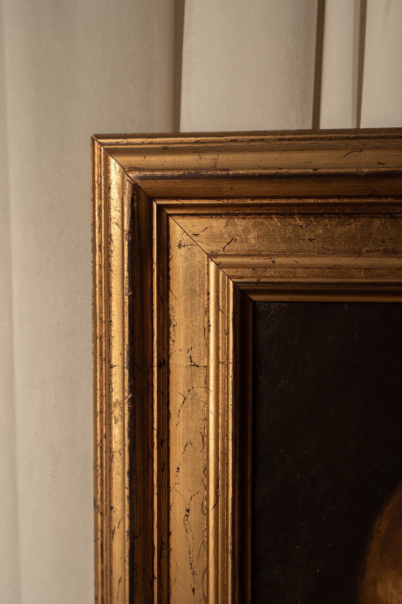 Victorian Oil Painting | Girl with Kitten in Gilt Frame - IDYLL MANOR