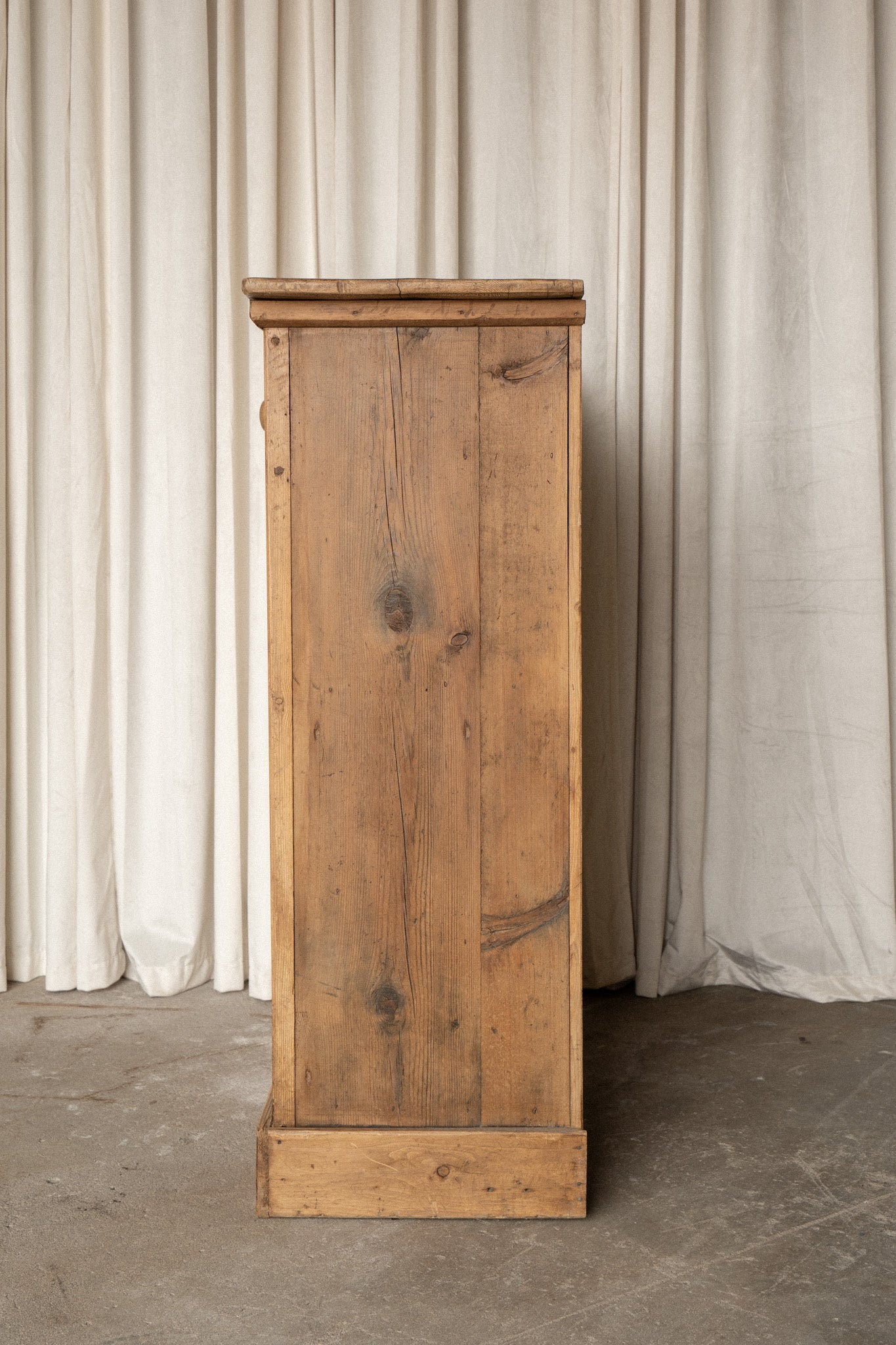 Antique Pine Cupboard | One Drawer Cabinet - IDYLL MANOR