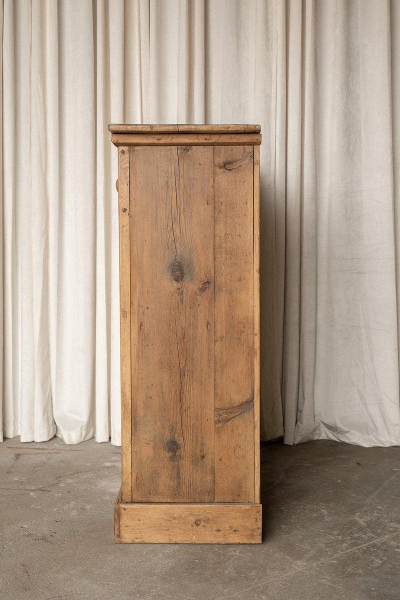 Antique Pine Cupboard | One Drawer Cabinet - IDYLL MANOR