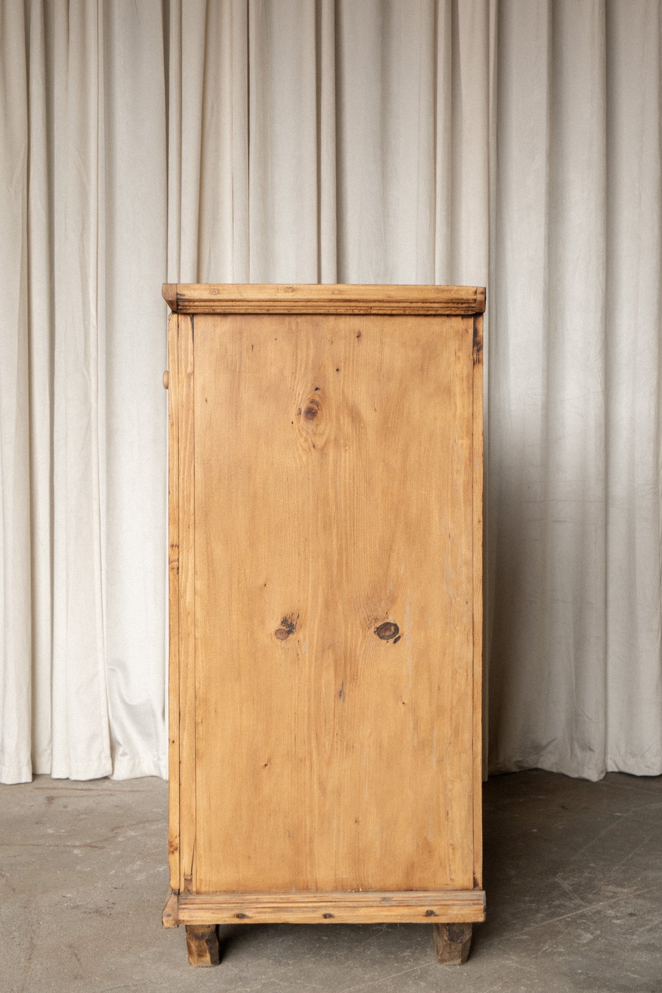 Antique Pine Storage Cabinet | 2 Door 2 Drawer - IDYLL MANOR