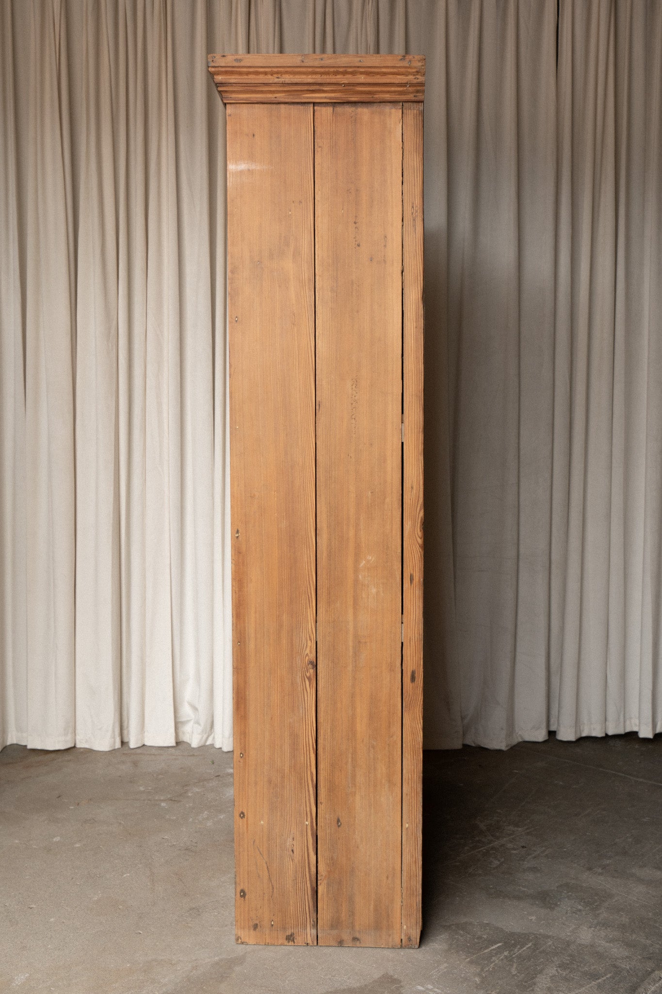Pitch Pine School Cupboard | Arched Door Design - IDYLL MANOR