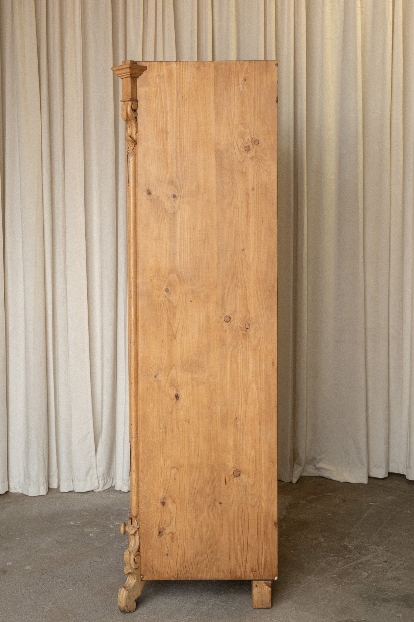Petite Light Pine Armoire Cupboard - IDYLL MANOR