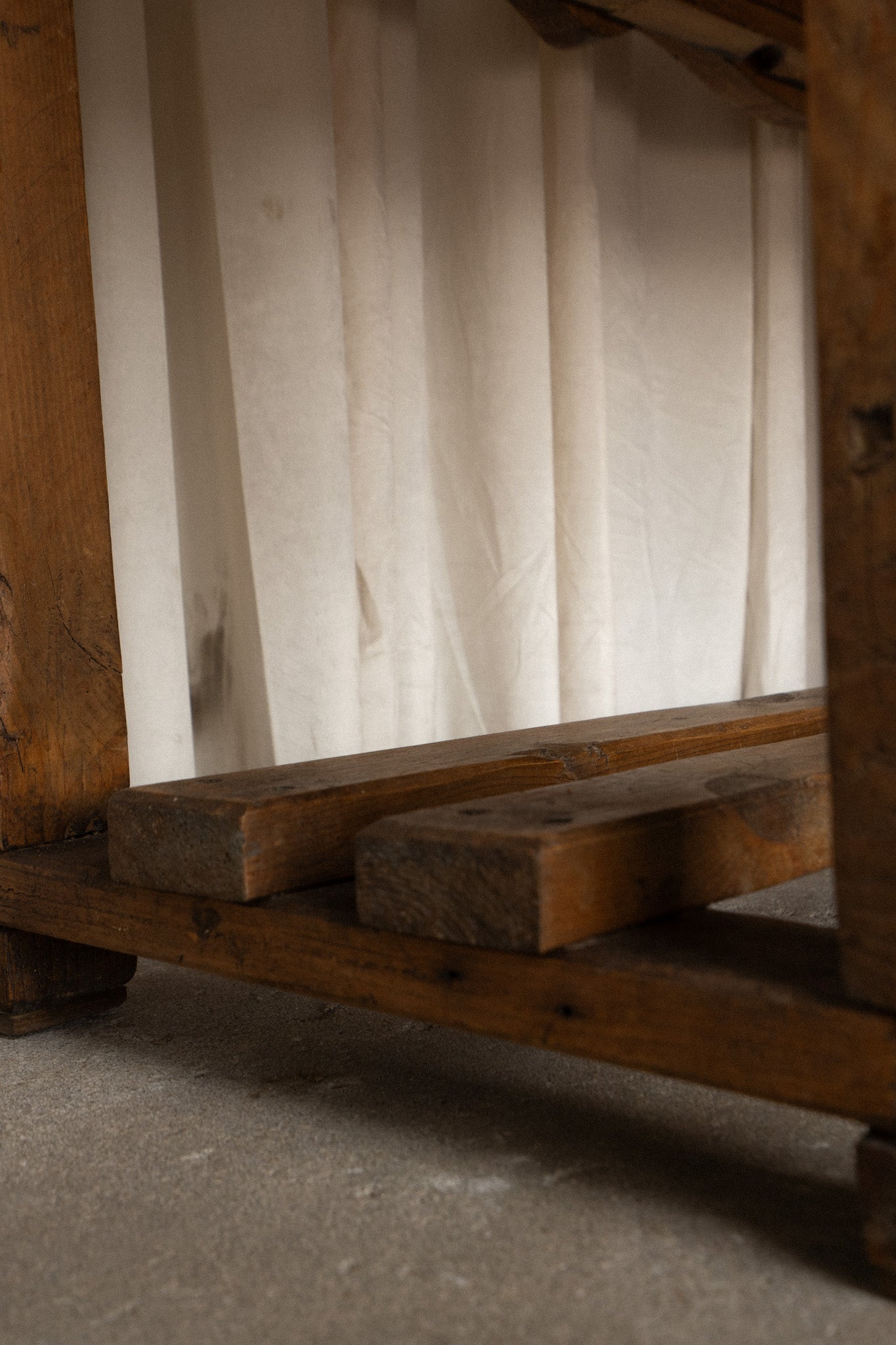 Pine Kitchen Prep Table | 2 Drawers - IDYLL MANOR
