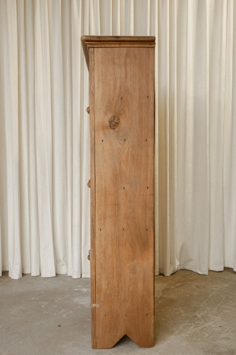 Spanish Oak Cupboard | Large 6 Door Carved Cabinet - IDYLL MANOR