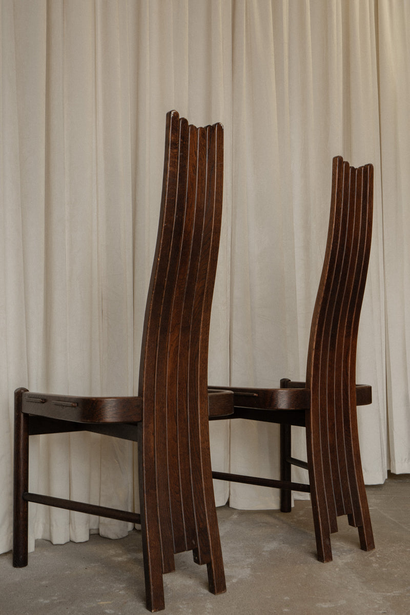 Brutalist Architectural Chairs | Set of 2 - IDYLL MANOR