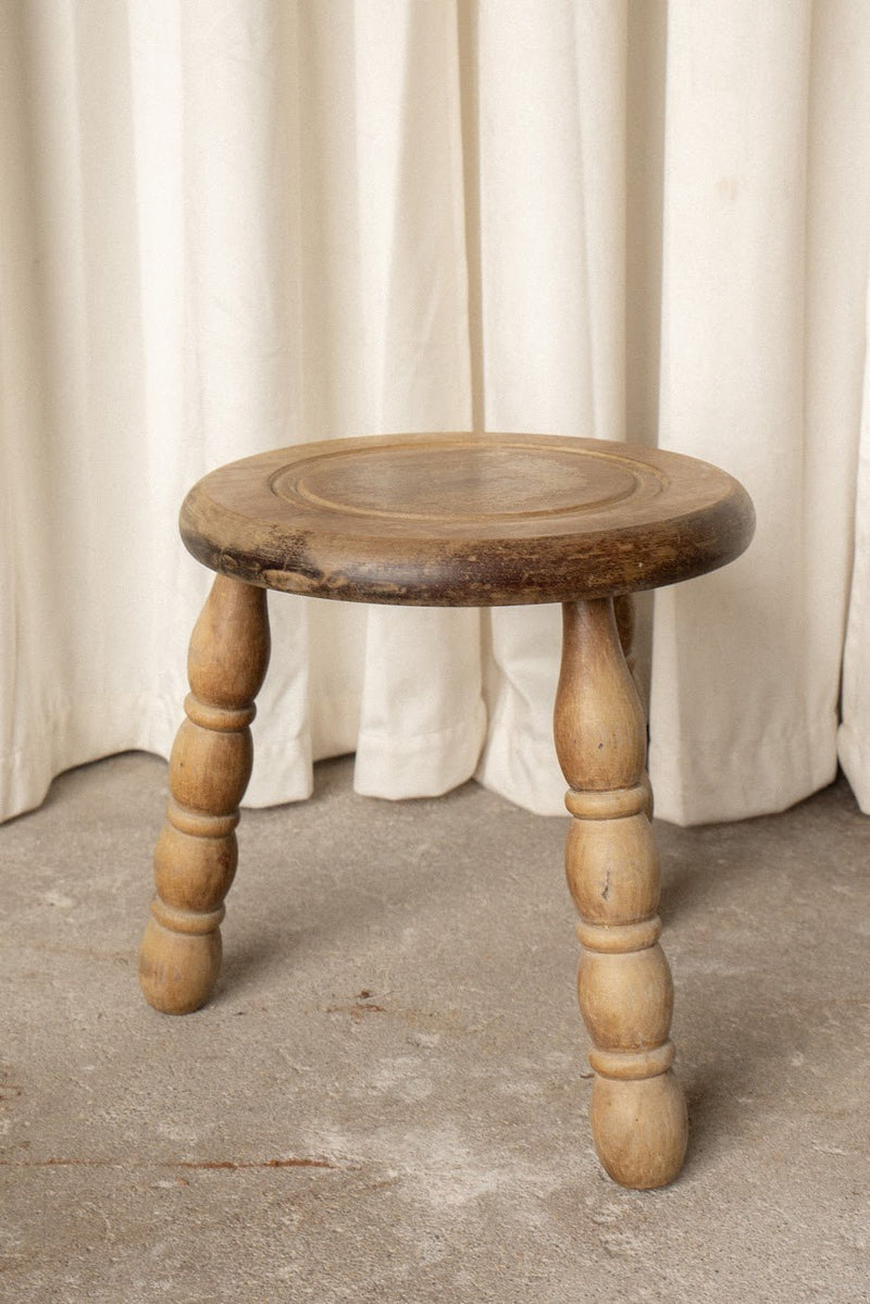 Antique French Bobbin Leg Stools - IDYLL MANOR