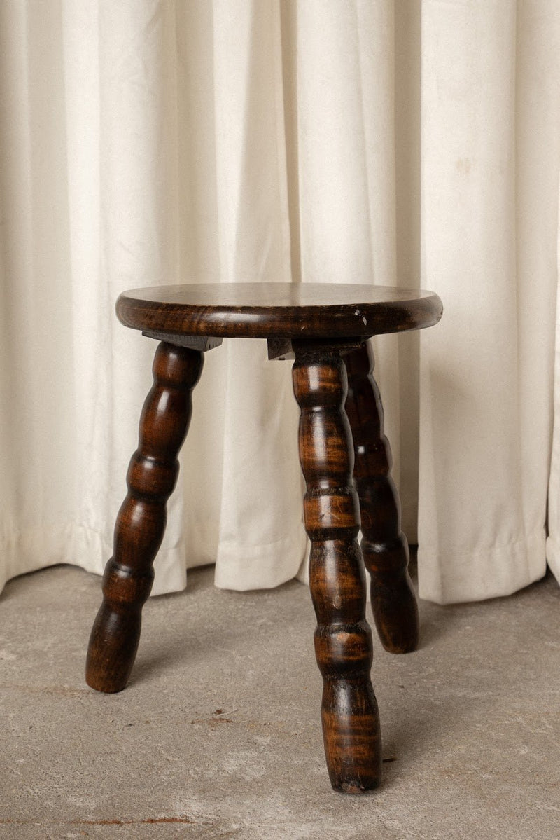 Antique French Bobbin Leg Stools - IDYLL MANOR