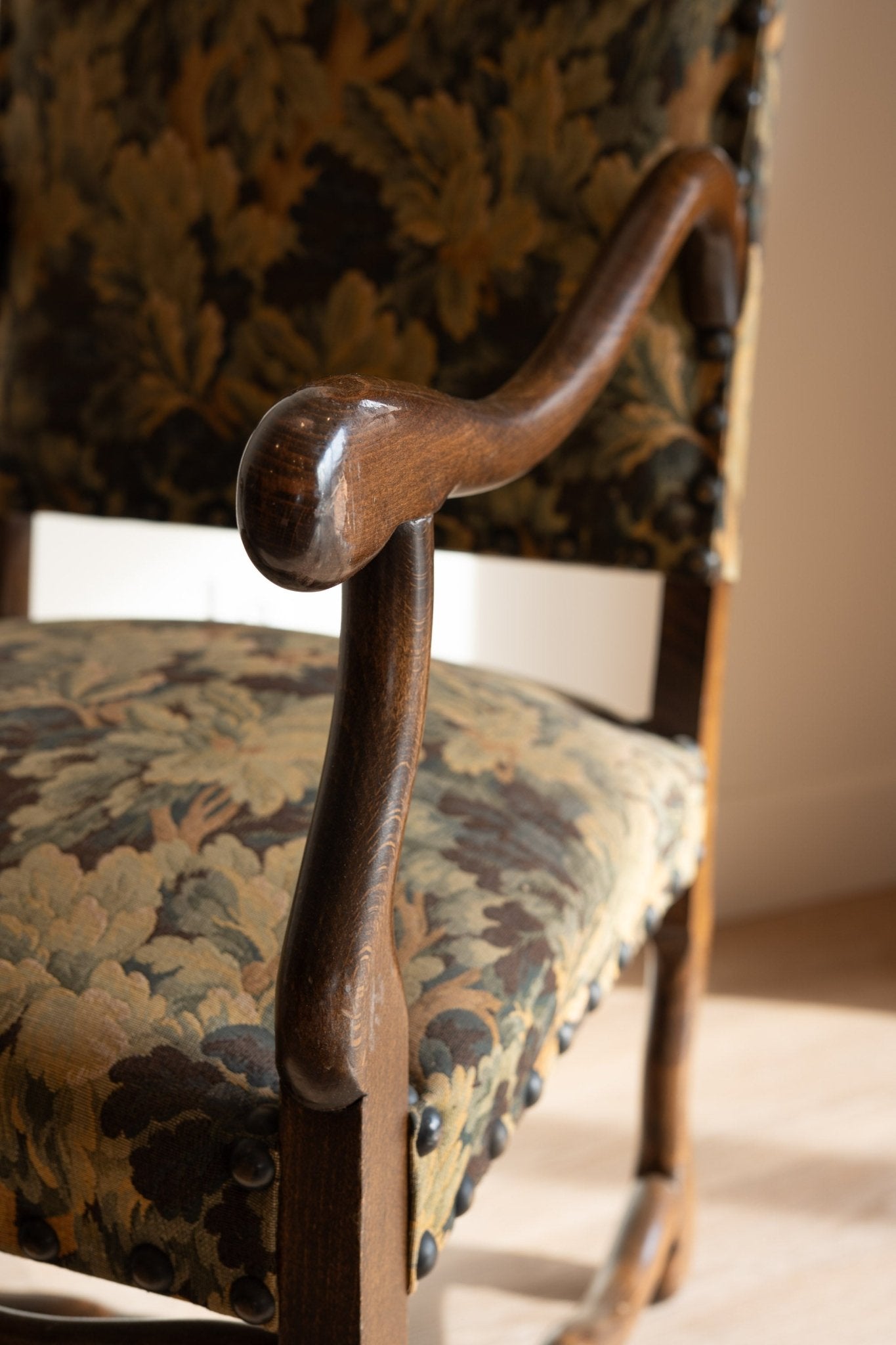 French Provincial Chairs & Footstool - IDYLL MANOR