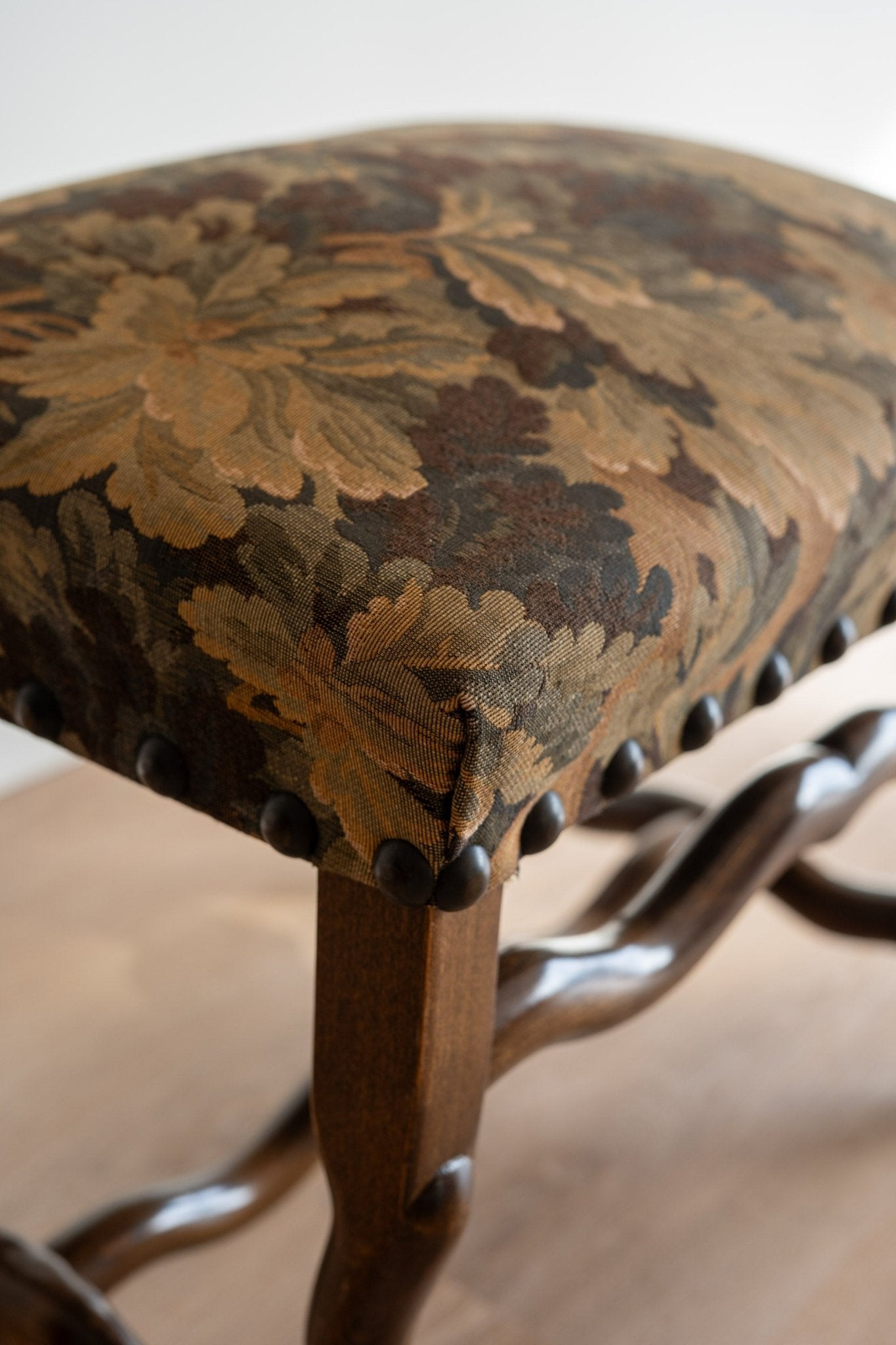 French Provincial Chairs & Footstool - IDYLL MANOR