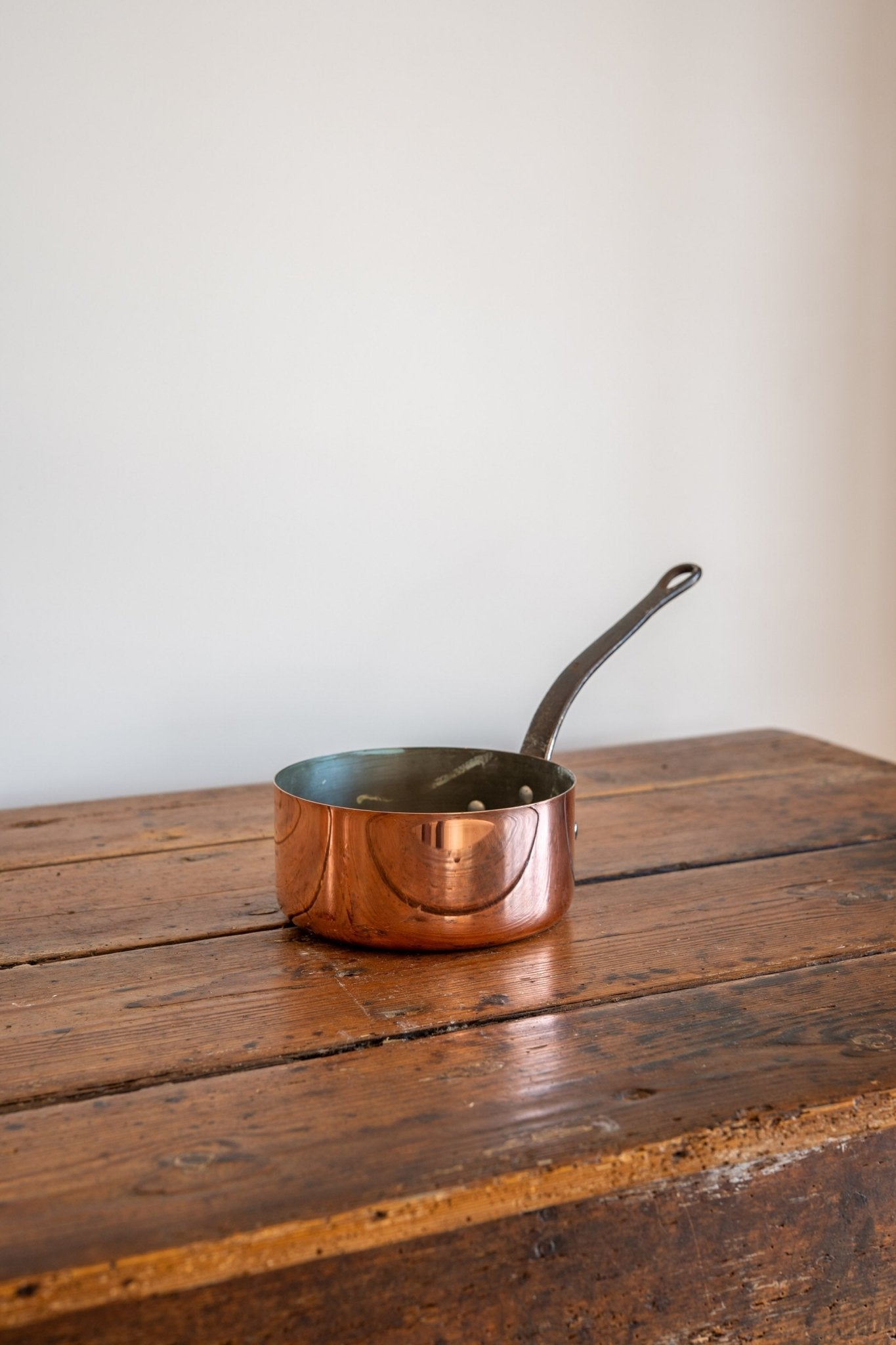 Antique French Copper Pots - Set of 5 - IDYLL MANOR
