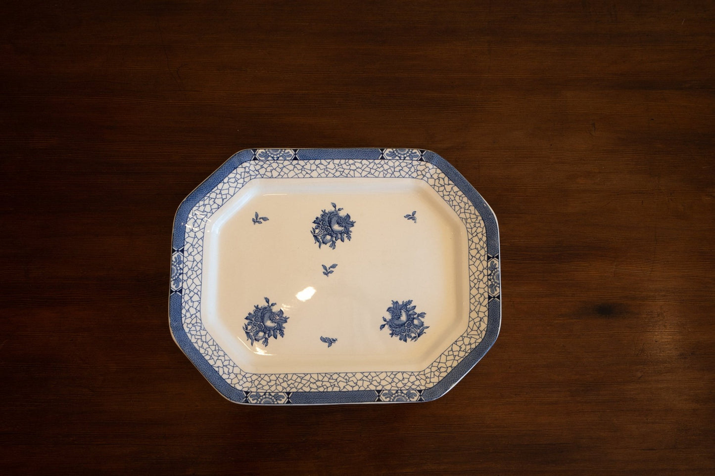 Floral Large Serving Plate - IDYLL MANOR