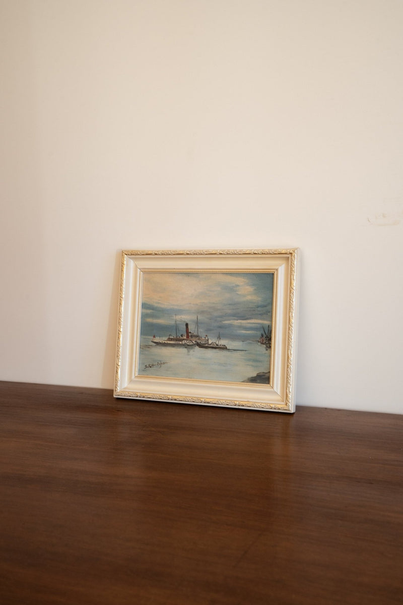 Signed Oil on Canvas | Coastal Scene - IDYLL MANOR