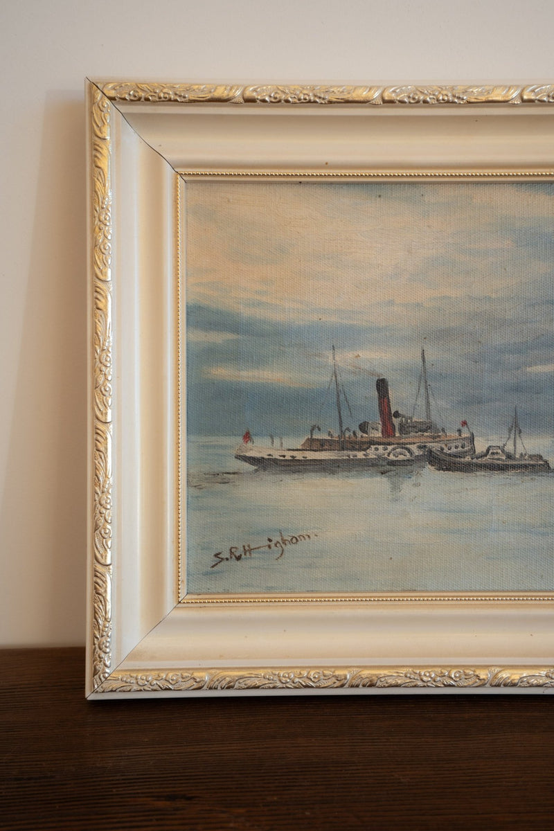 Signed Oil on Canvas | Coastal Scene - IDYLL MANOR