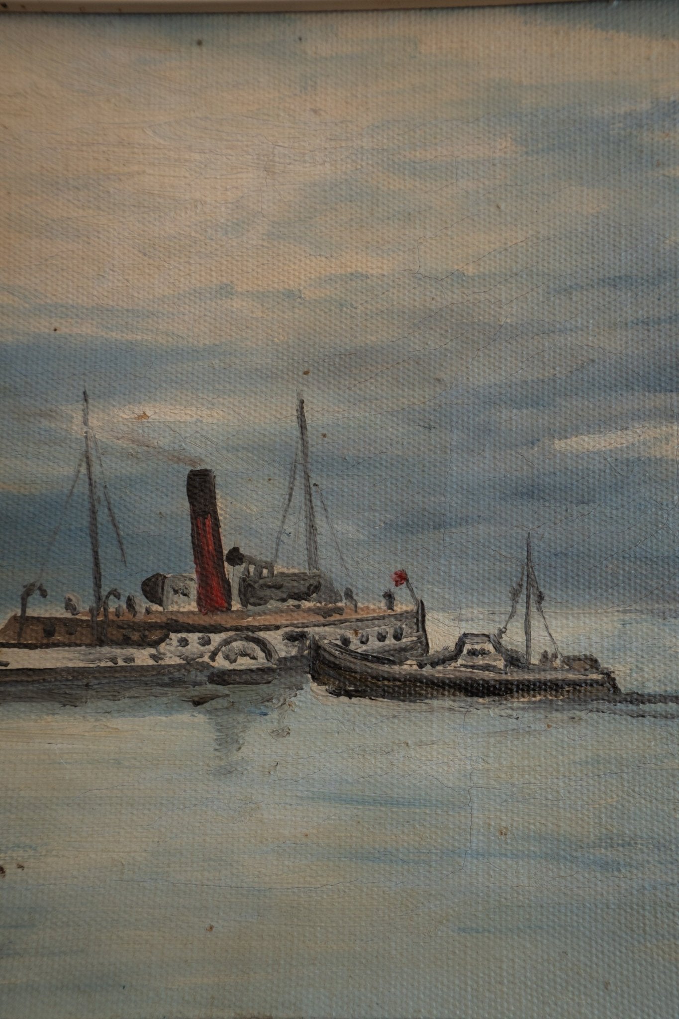 Signed Oil on Canvas | Coastal Scene - IDYLL MANOR