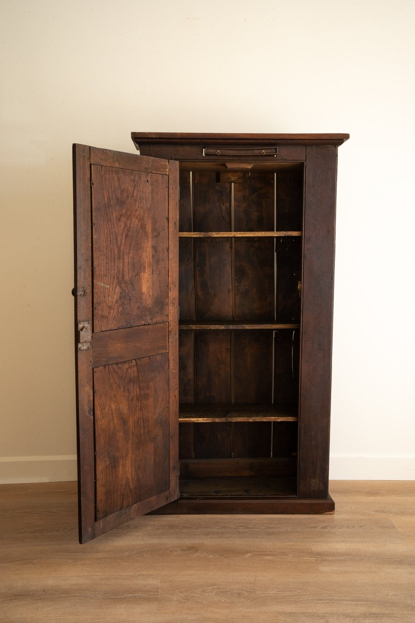 Dark Oak Georgian Hall Cabinet Cupboard - IDYLL MANOR