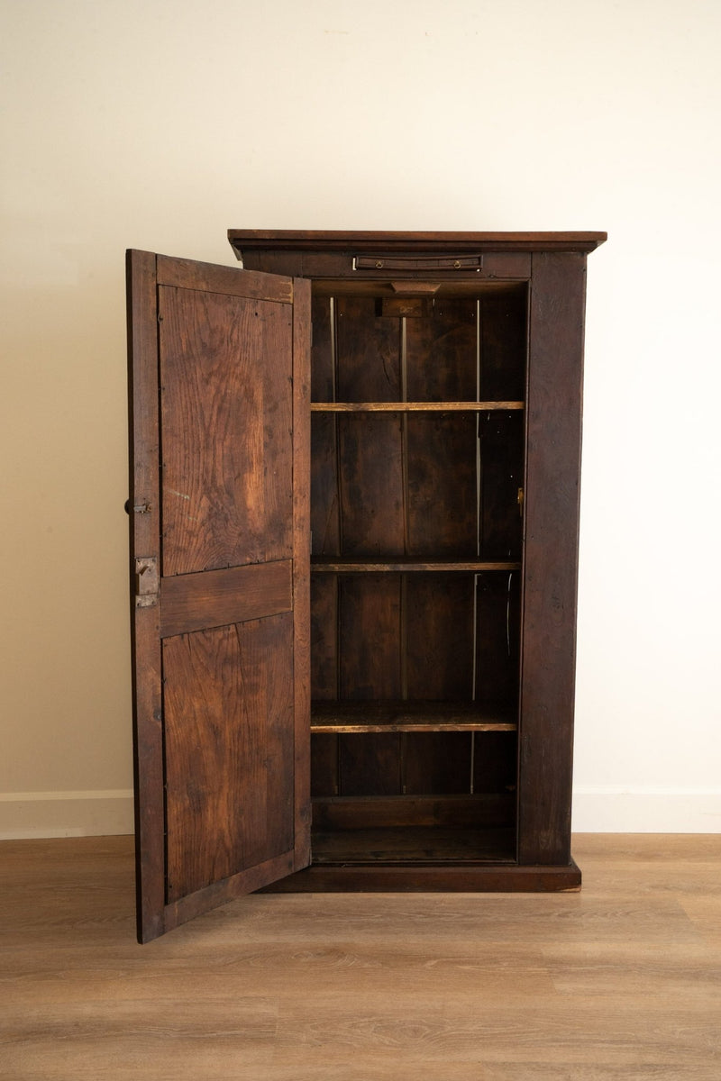 Dark Oak Georgian Hall Cabinet Cupboard - IDYLL MANOR