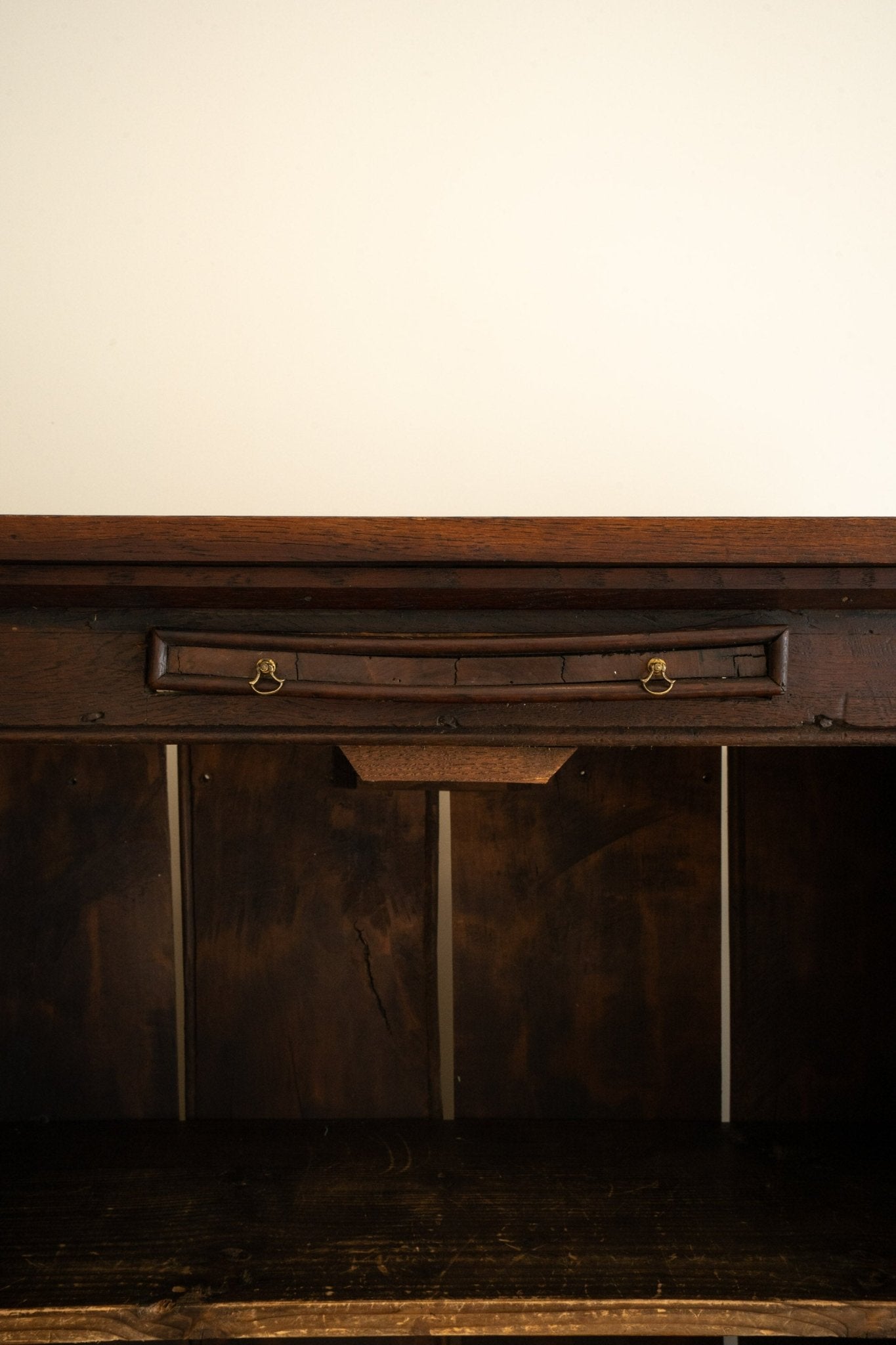Dark Oak Georgian Hall Cabinet Cupboard - IDYLL MANOR