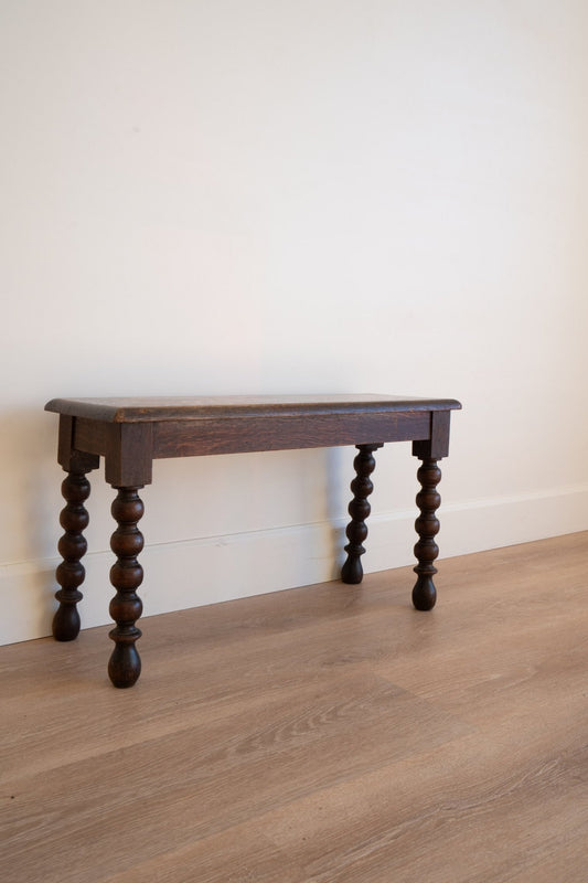 Antique Bobbin Legs Bench - IDYLL MANOR