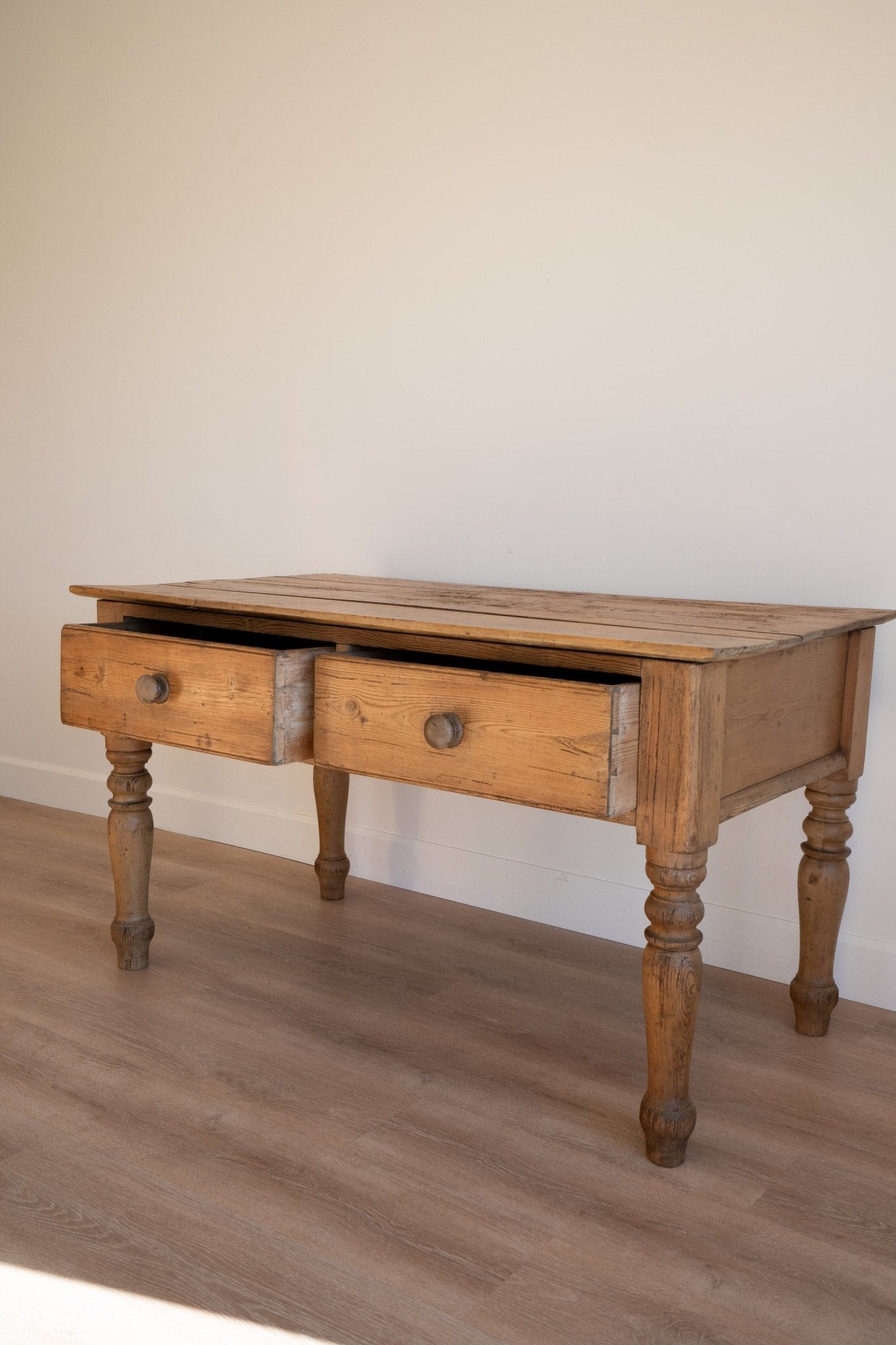 Pine Prep Table | 2 Drawers - IDYLL MANOR