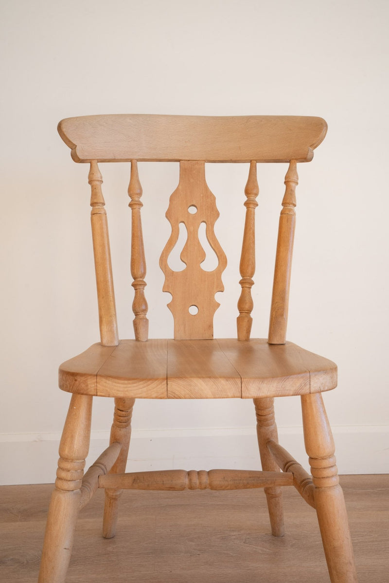 Set of 4 Fiddleback English Dining Chairs - IDYLL MANOR