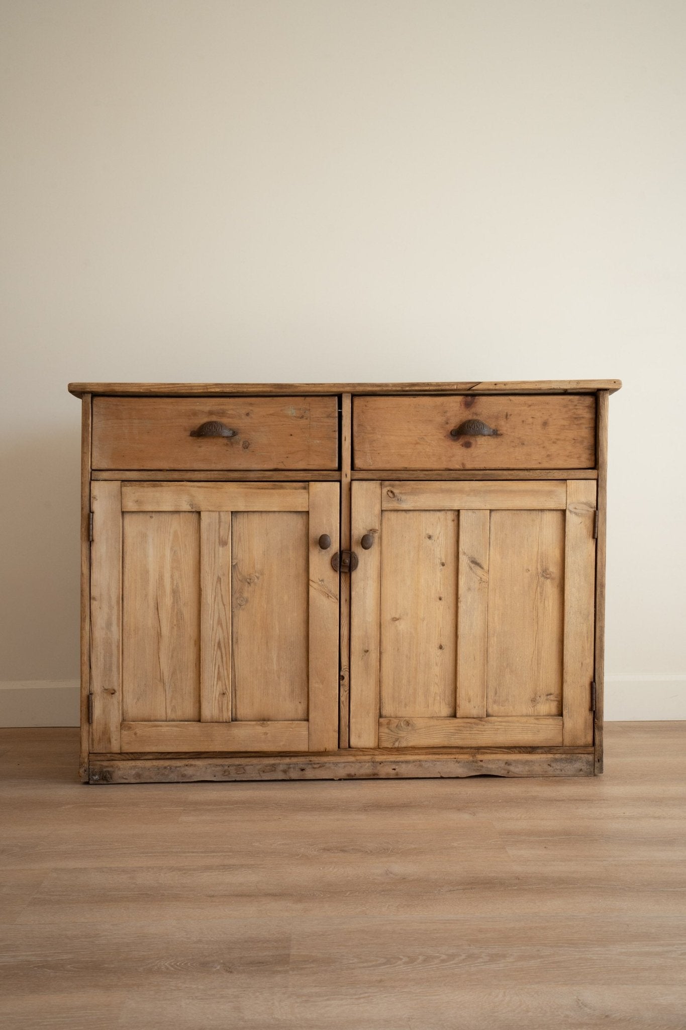 Antique Pine Cupboard Sideboard - IDYLL MANOR