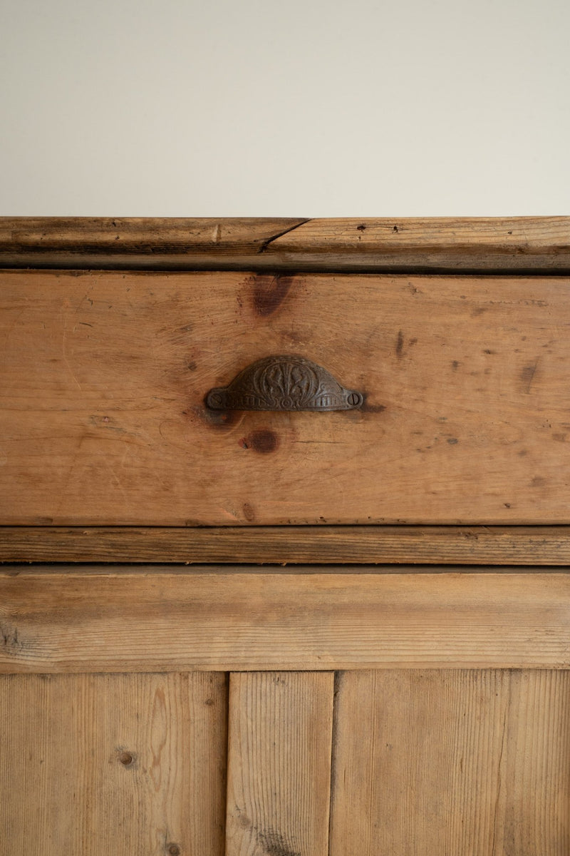 Antique Pine Cupboard Sideboard - IDYLL MANOR