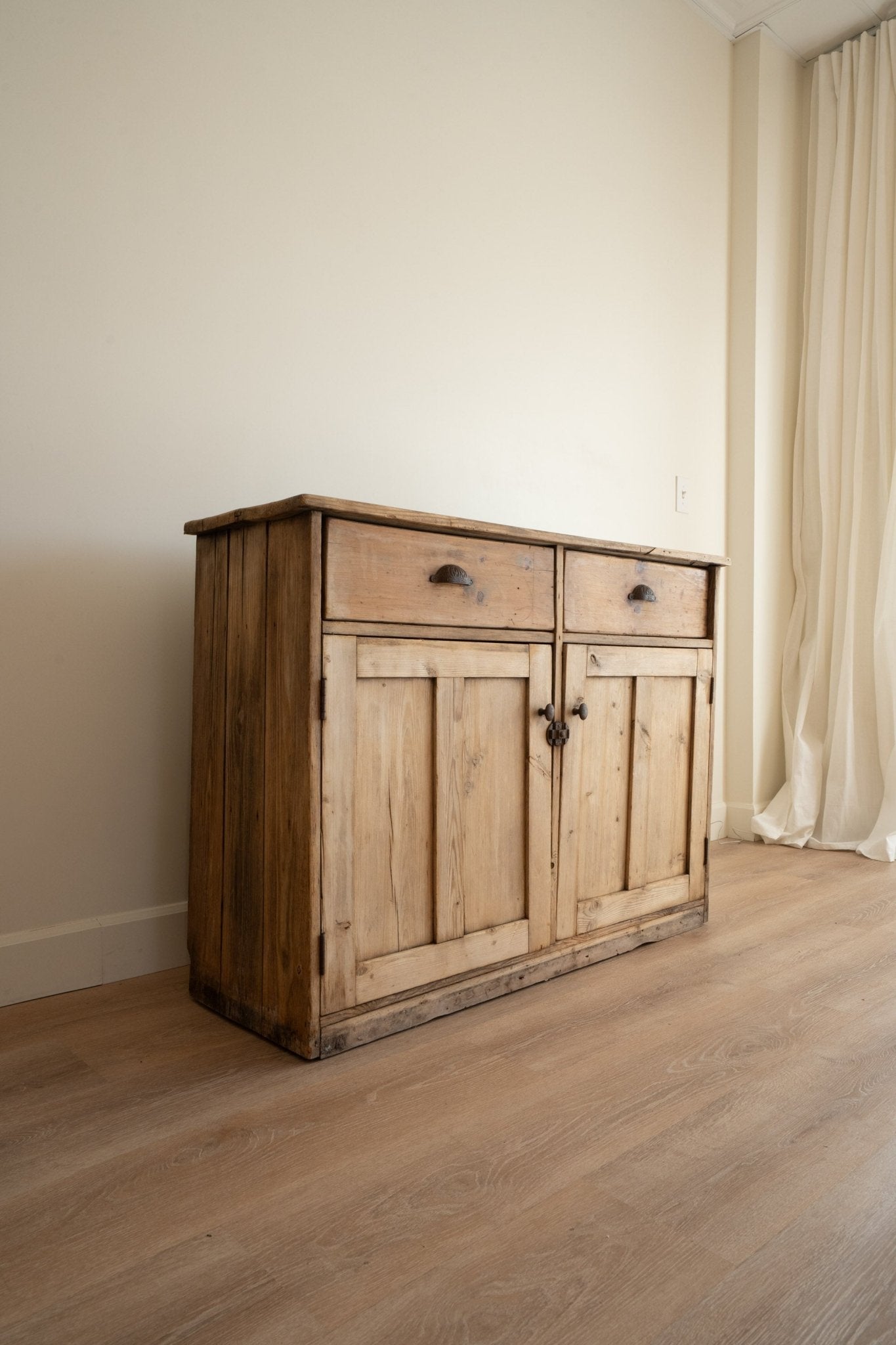 Antique Pine Cupboard Sideboard - IDYLL MANOR