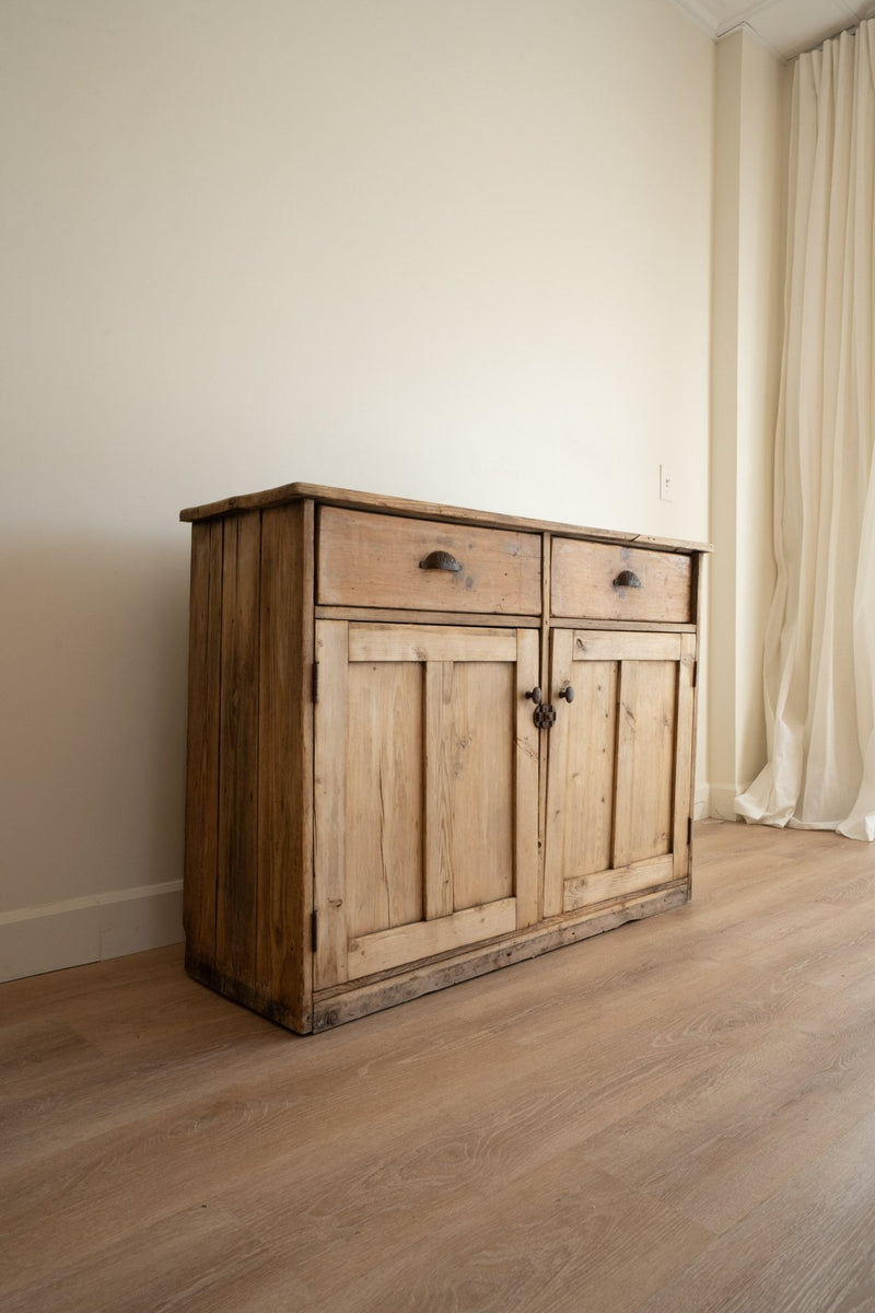 Antique Pine Cupboard Sideboard - IDYLL MANOR