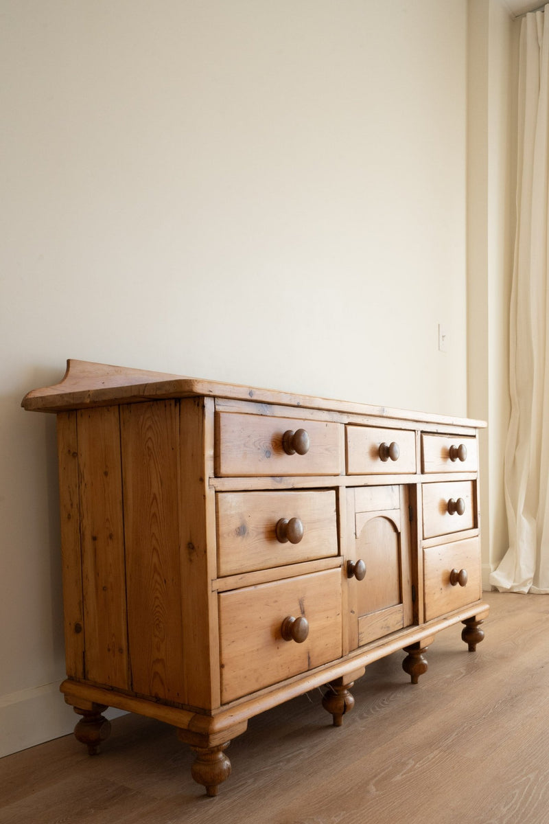 Pine Sideboard With Lip - IDYLL MANOR