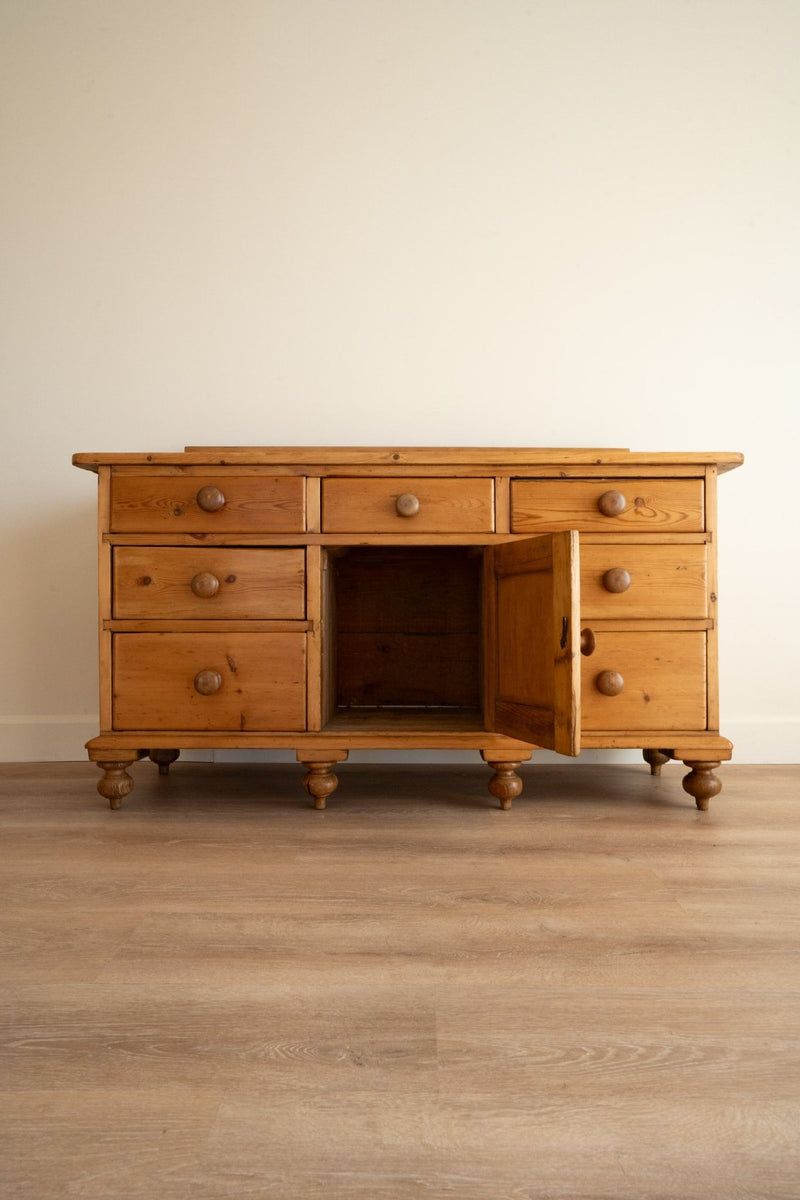 Pine Sideboard With Lip - IDYLL MANOR